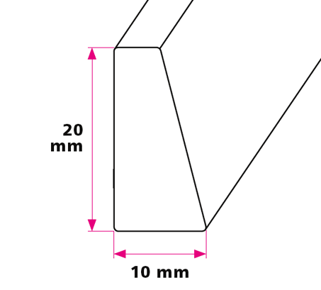 Bordpladeprofil 10 x 20 mm - u/huller 