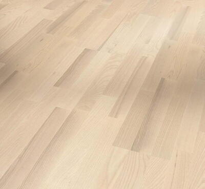 Trægulv Classic 3060 - Ask, 3-stavs Living hvid mat lak - UDSOLGT TIL UGE 10