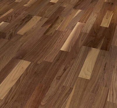 Trægulv Classic 3060 - Valnød, 3-stavs Living mat lak 