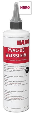 Hvid PVAC-D3-lim til laminat- og korkgulve (vandfast)