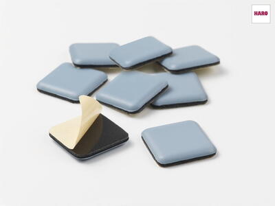 Stoleglider af teflon (PTFE) - selvklæbende kantet