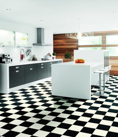 Tarkett Iconik T-Extra, Albi - Black and White