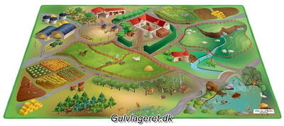 Legetæppe med veje - Bondegården