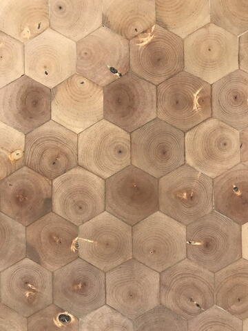 Klodsegulv - Centerpiece Hex i ubehandlet birketræ