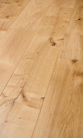 Trægulv - Eg Herregårdsplank 260 mm. Børstet Natur matlak