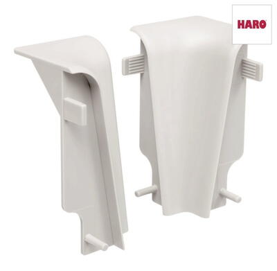 Plasthjørne - indvendig, 19 x 58 mm. 