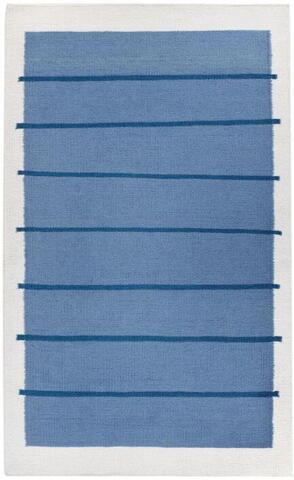 C. Olesen tæpper - Santa Fe - White/Light blue 