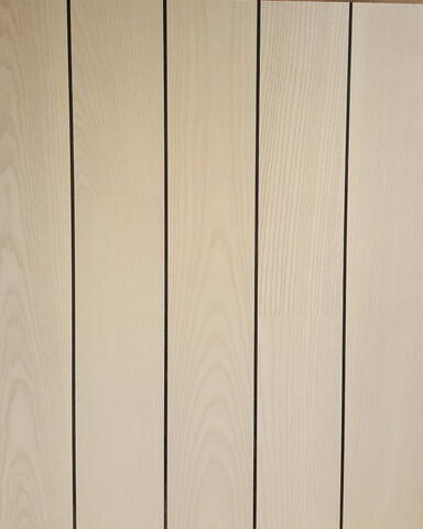 Ask Prima Hvid Matlak - Skibsplank med sort fuge, 145x1820 mm.