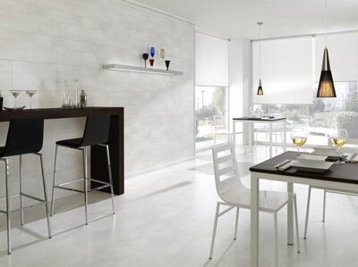 Laminatgulv fliser - Hvid - Oxide Blanco 394 x 1179 mm.