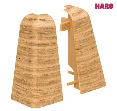 Plasthjørne - udvendigt, 19 x 58 mm. 