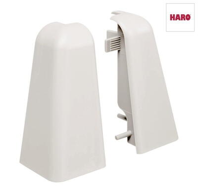 Plasthjørne - udvendigt, 19 x 58 mm. 