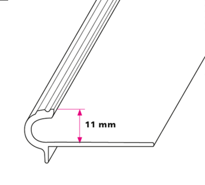 11 mm. Trappeafslutning - u/huller 