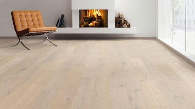 Haro plankegulv - Eg Sandhvid krystal hvid Sauvage n+ 