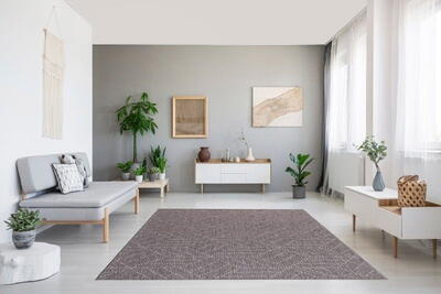 Udendørs tæppe, Brussels weave Cube Grey