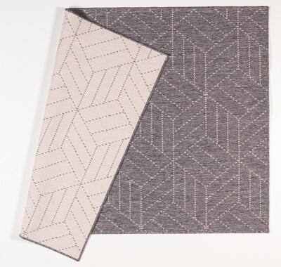 Udendørs tæppe, Brussels weave Cube Grey