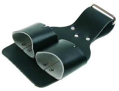 Dobbelt læderskede til kniv -