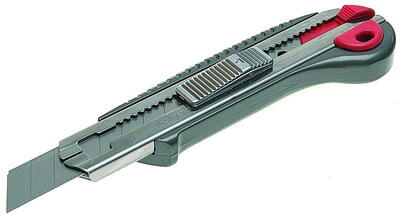 Grå alukniv m/magasin til 6 blade -