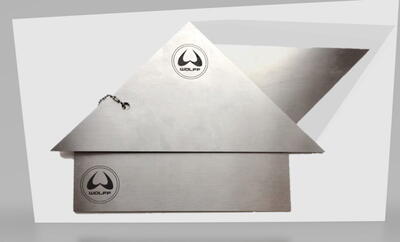 Wolff trekant/udv hjørne skabelon stål 