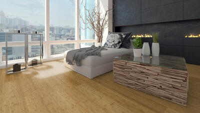 Moso Bamboo elite - Caramel plain pressed mat lak 