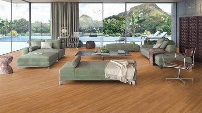 Moso Bamboo Supreme - Plain Pressed Caramel, mat lak 