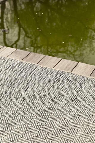 Terazza Ivory Silver/Grey - Udendørs tæppe  