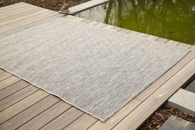Terazza Ivory Silver/Grey - Udendørs tæppe  