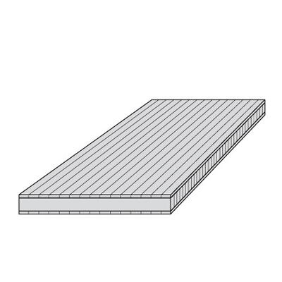 20 mm bambusplade - Plain pressed, Natural