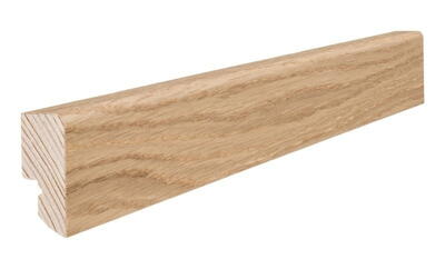 Fodpanel til trægulv, 16 x 40 mm. mat lak, uden fræsning 