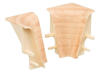 Plasthjørne - indvendig, 19 x 39 mm. 