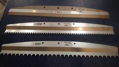 Flydespartel klinge, fast blad, 60 cm. 