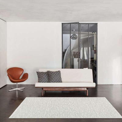 Faro - Fladvævet uld tæppe, Sand 