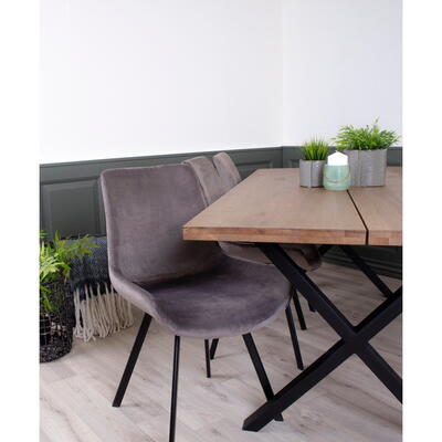 Montpellier Spisebord i røget eg 