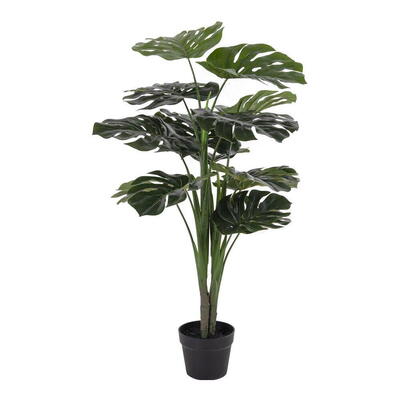 Kunstig Monstera plante 90 cm. - UDSOLGT TIL UGE 11