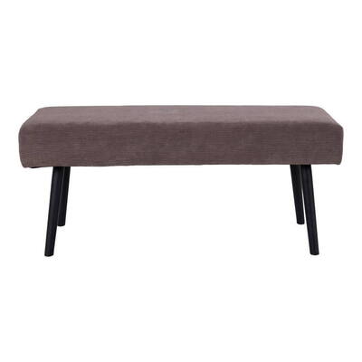 Skiby Bænk i gråt fløjl 