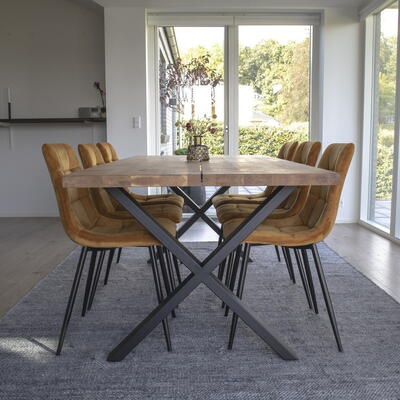 Middelfart sennepsgul Spisebordsstol 