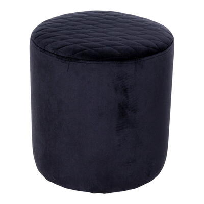 Ejby Puf i sort velour  