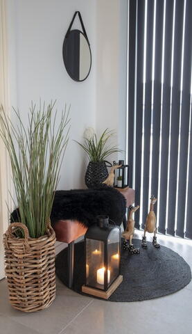 Skiby Bænk i rose velour 