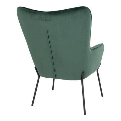 Glasgow Stol i grøn velour 