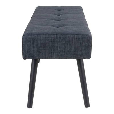 Skiby Bænk i mørkegråt stof  