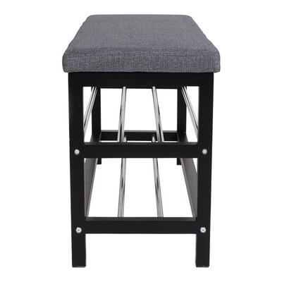 Padova grå og sort Bænk 