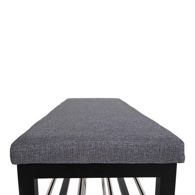 Padova grå og sort Bænk 