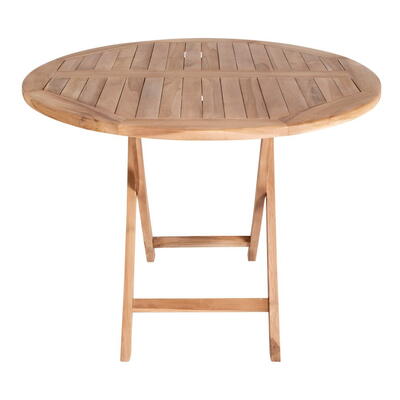 Oviedo rundt Ø 100 cm. Teak havebord 