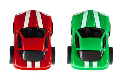 Legetæppe med veje inkl. 2 biler