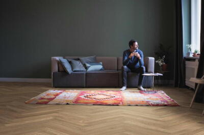 Sildebensparket Allegro - Eg lyse hvid Trend børstet nD- MIDLERTIDIGT UDSOLGT 