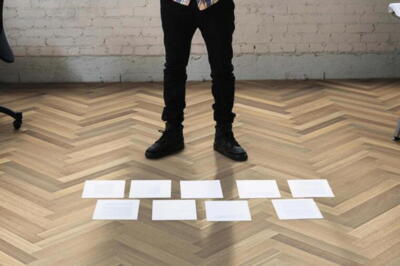 Sildebensparket Allegro - Eg lyse hvid Trend børstet n+