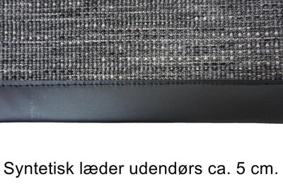 Udendørs tæppe på mål - Sylt, Schwarz