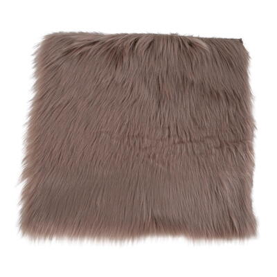 Firkantet imiteret lammeskindshynde - Flere farver!