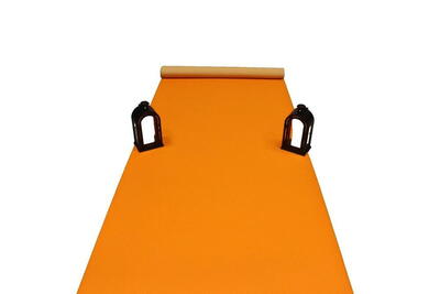 Orange Løber i nålefilt - 1 meter bredde