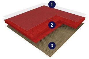 DLW Marmorette linoleum, Milk Coffee