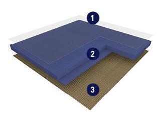 DLW Uni Walton linoleum, Black